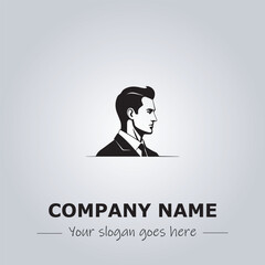 A Man logo company design illustration
