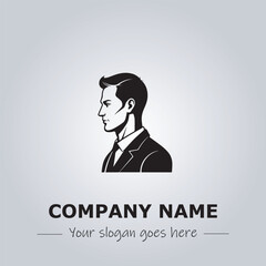 A Man logo company design illustration
