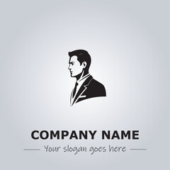 A Man logo company design illustration
