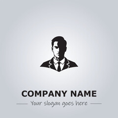 A Man logo company design illustration
