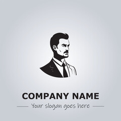 A Man logo company design illustration
