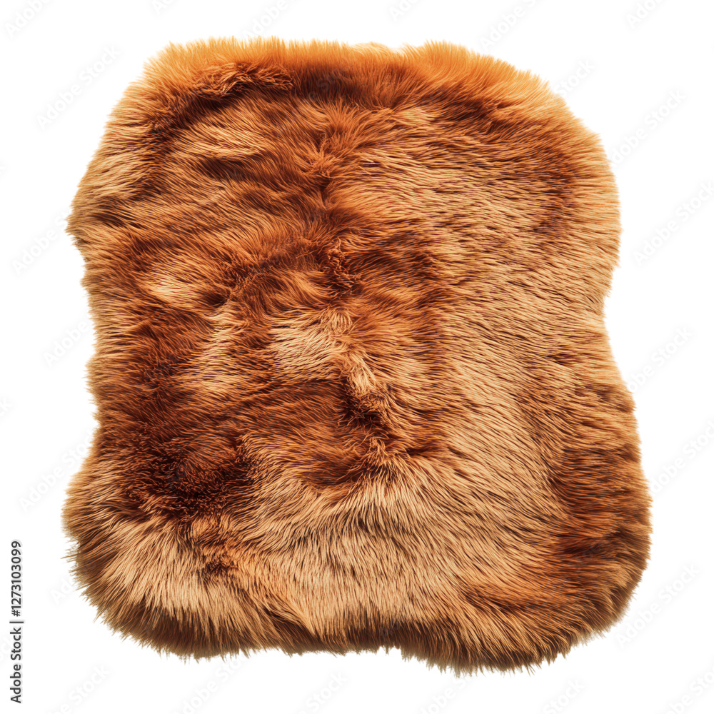 Poster realistic soft brown fur texture background for creative projects and design elements