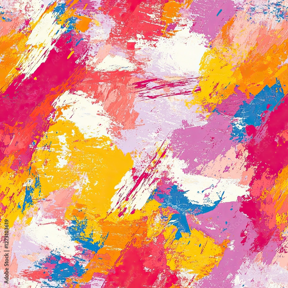 Poster artistic stucco pattern with bright irregular colors ideal for architecture and design projects