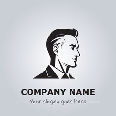 A Man logo company design illustration
