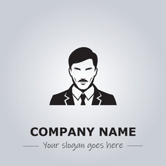 A Man logo company design illustration
