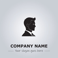 A Man logo company design illustration

