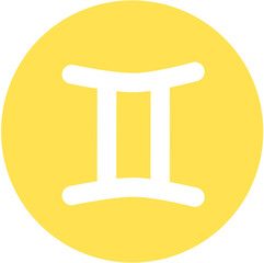 Gemini zodiac sign symbol