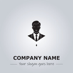 A Man logo company design illustration
