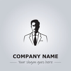 A Man logo company design illustration
