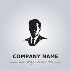 A Man logo company design illustration
