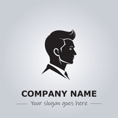A Man logo company design illustration
