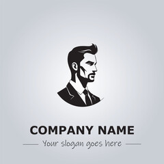A Man logo company design illustration
