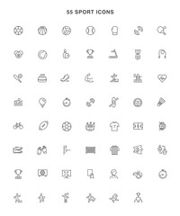 sport icons symbol vector design