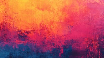 Fototapeta premium Vibrant Hues Blended to Create a Unique Canvas Abstract Art Piece