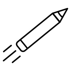 Creative Pencil Icon Simple thin outline