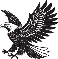 Obraz premium Majestic Eagle Silhouette for Bold Designs