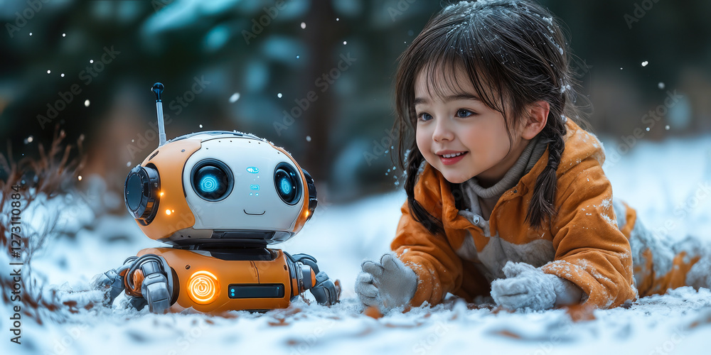 Poster ai-powered infant robot and child interaction: transforming play into educational experience with co