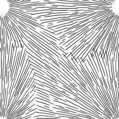Hand drawn sunburst seamless pattern organic lines vibrant design for textile wallpaper and branding projects