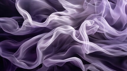 Obraz premium Abstract Purple and White Fabric Drapery: A Study in Texture and Light