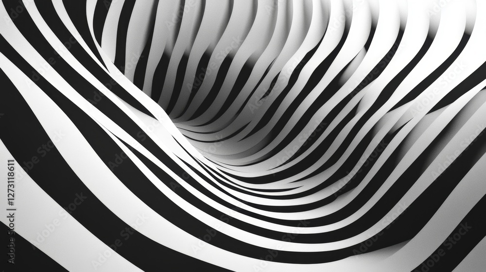 Poster dynamic abstract stripe background crafted with geometric patterns