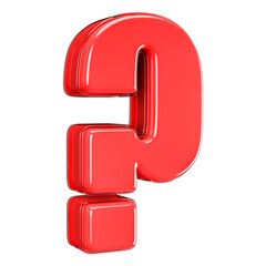 Icon Question Mark 3D Render