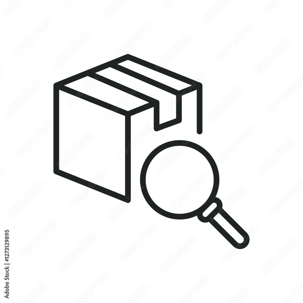 Poster tracking thin line icons. editable stroke and perfect pixel on transparent background
