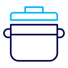 Cooker Outline Color icon