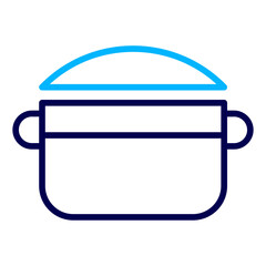 Cooker Outline Color icon