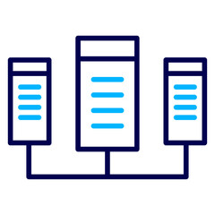 Database Outline Color icon