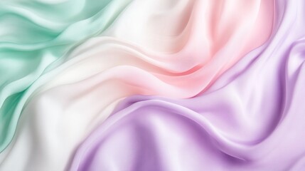 Fototapeta premium Pastel Dream: A Symphony of Soft Hues in Luxurious Silk