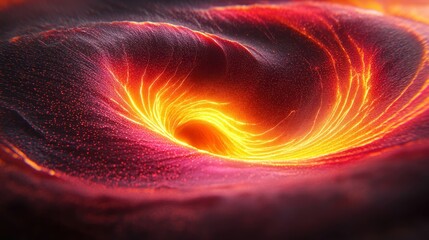 Abstract fiery vortex swirling cosmic phenomenon