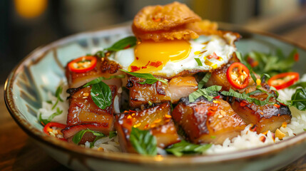 Crispy Pork with Holy Basil