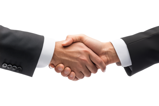 Business negotiation handshake office conceptual image