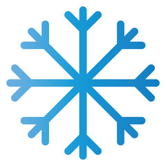 snowflake sign symbol vector flat icon