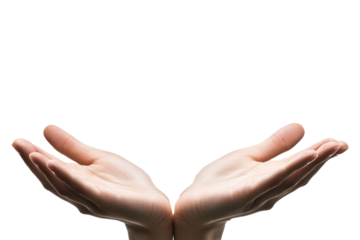 Offering open hands abstract background captured gesture