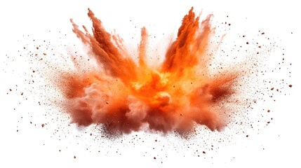 an explosion on a white background