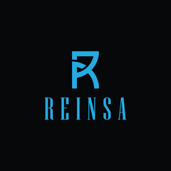 Fototapeta premium Modern and Minimalist R Monogram Logo Inspiration 