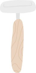 Safety razor zero waste lifestyle vector