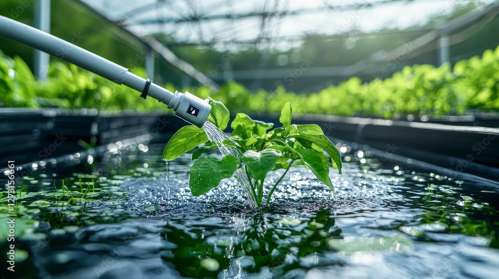 Poster innovative smart sensors and ai enhance large-scale farming efficiency rural landscape agricultural 