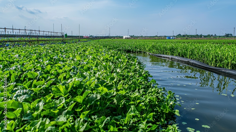 Poster Smart agriculture large-scale farm utilizing ai sensors for efficient monitoring in nature's embrace