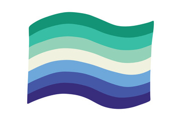 Colorful Gay men pride flag Happy pride day LGBTQ community Pride Month Vector hand drawn doodle for posters, stickers, logo, cards