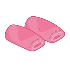 Kue dadar gulung vector icon illustration, gambar kue dadar gulung kartun, traditional snack from indonesia, indonesian traditional sweet food