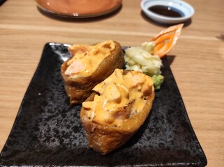 Corn mayonnaise inari