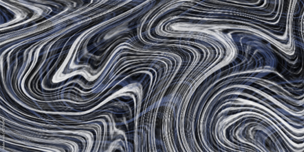 Poster abstract flowing liquid curve line in gregray marble pattern texture natural background. paper with 