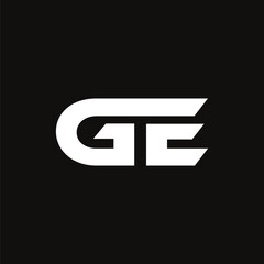 Minimalist GE Initials Logo for Corporate and Branding
