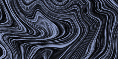 Abstract flowing liquid curve line in gregray marble pattern texture natural background. Paper with soft waves and white fabric liquid metallic art paint texture.y silver black metallic.