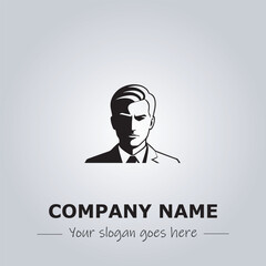 A Man logo company design illustration
