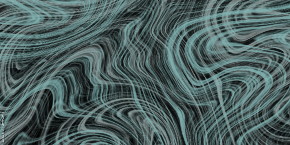 Aufkleber abstract flowing liquid curve line in gregray marble pattern texture natural background. paper with 