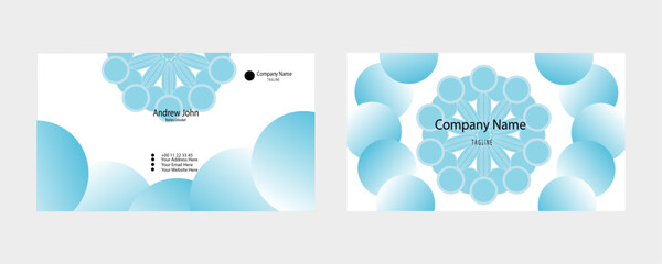 Elegant Business Card Design with Floral Patterns