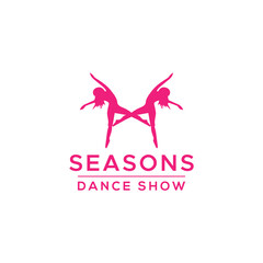 Dance Show Logo concept. Elegant Vector Design